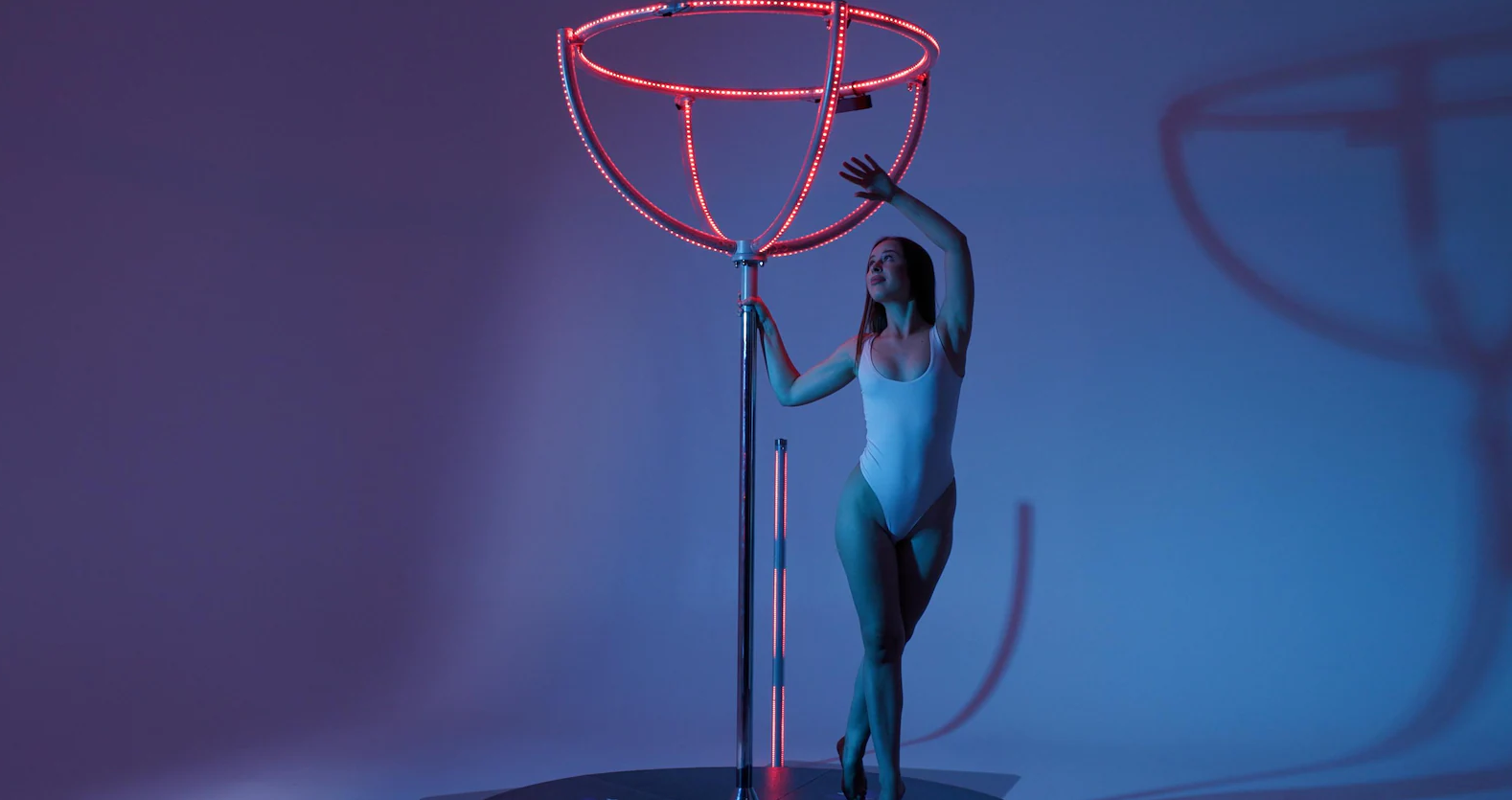LED Lyra Champagne Glass - HalfSphere (for X-STAGE – Collapsible)