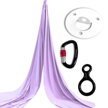 Aerial Silks BASE SET – 8m (carabiner + ceiling mount + figure 8)