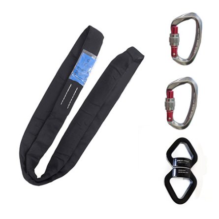 Aerial BASIK RIGGING SET for Lyra/Flying pole (round sling 1m + 2x carabiner+ 1x swivel)